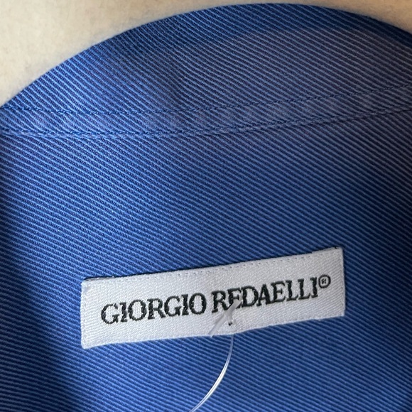 Giorgio Redaelli 43/17 button down shirt blue euc - Picture 2 of 7